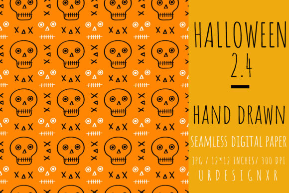Halloween 1.5 Seamless Patterns for Creative Workflow Integration