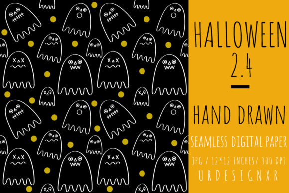 Halloween 2.4 Seamless Patterns for Creative Projects