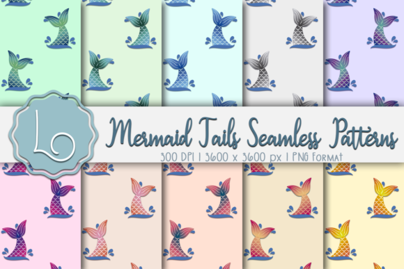 Mermaid Tails Seamless Patterns: A Creative Resource for Modern Designers