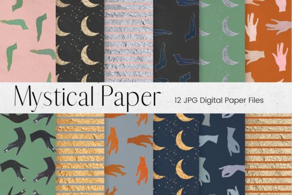 Mystical Digital Paper Patterns