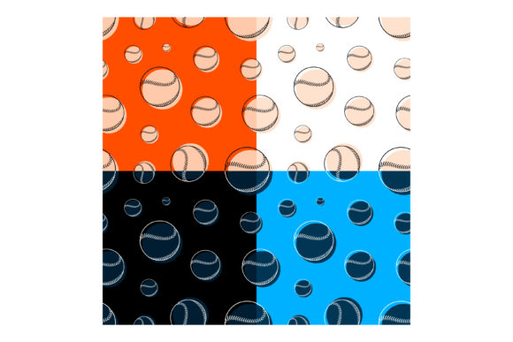 Patterns with Baseball Sport Balls