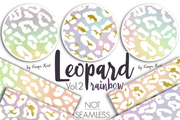 RAINBOW LEOPARD PATTERNS: A Versatile Digital Design for Creative Projects