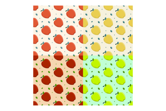 Seamless Apple Patterns for Creative Projects
