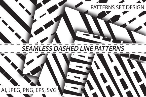 Seamless Dashed Line Patterns for Creative Designers