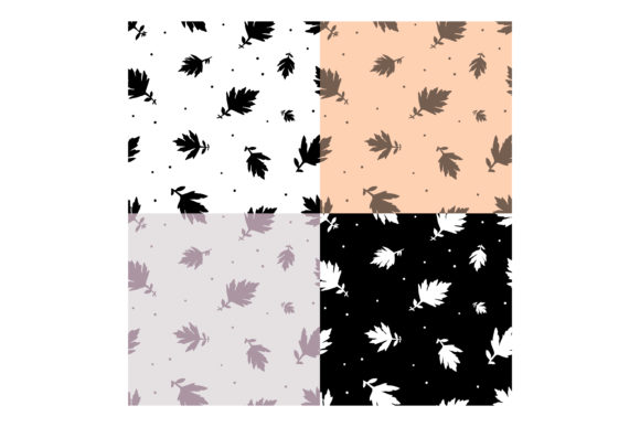 Seamless Patterns with Grass Leaves for Creative Design