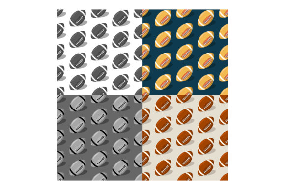 Seamless Patterns with Sports Ball for Creative Design