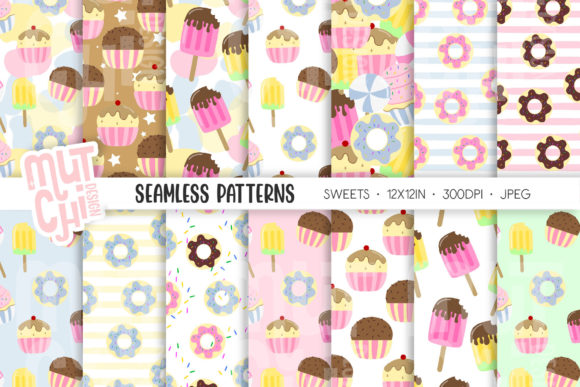 Sweets and Donuts Seamless Patterns: A Versatile Design Tool for Modern Creators