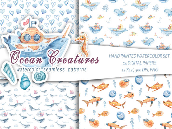Watercolor Nautical Seamless Patterns: A Strategic Tool for Creative and Business Use